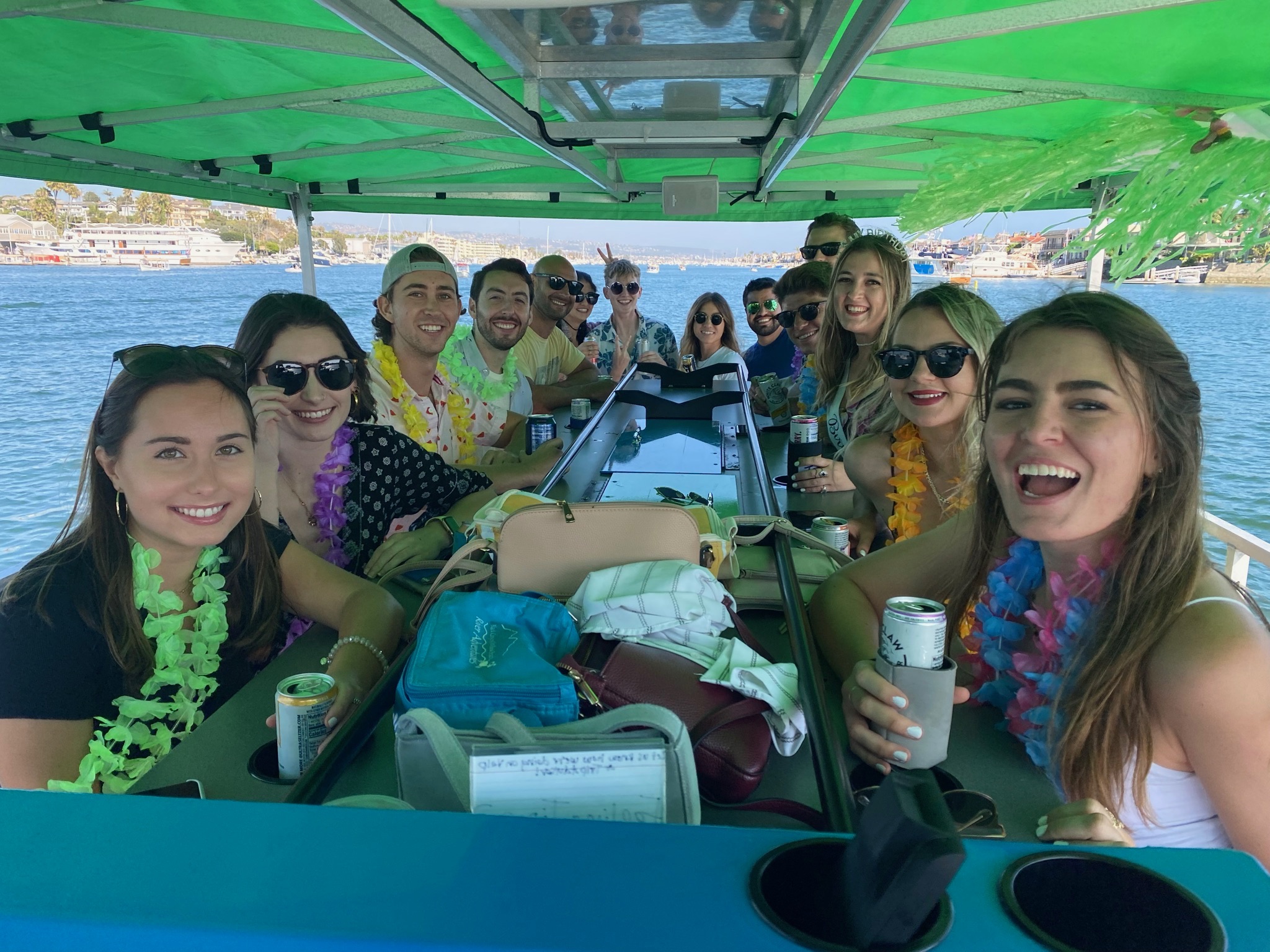 Paddle Pub vessel cruising in harbor